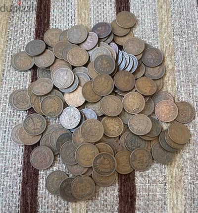 Indian head cents 1892 till 1908 coin price for one coin