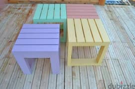 outdoor wood low table