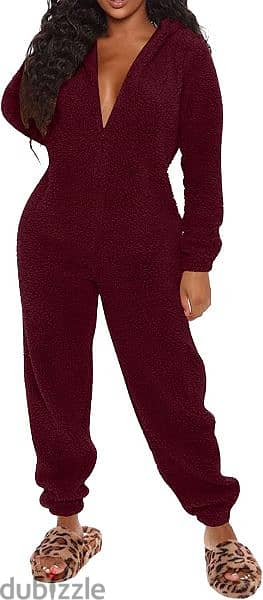 pyjama jumpsuit bordo s to xxL 3