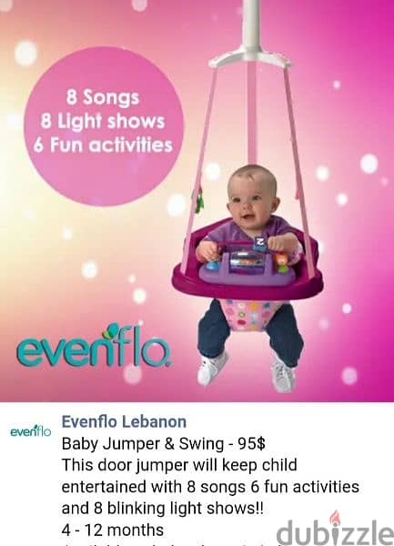 Baby door jumping  " evenflo " 3