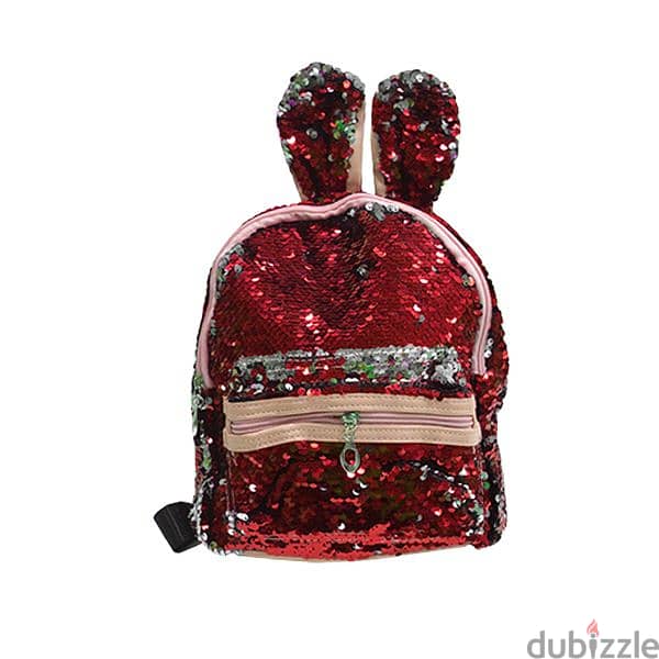 Stylish Magic Reversible Bunny Design Sequined Mini Backpack For Girls 4