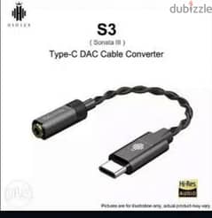 HiFi Audio Type-C DAC Cable Converter USB DAC 0