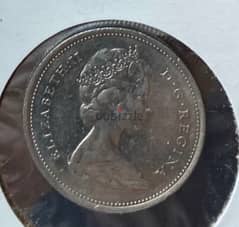 عملة عملات ربع دولار فضة كندي سنة ١٩٦٨ اليزابيت الثانية coin