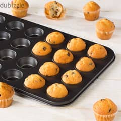 24 Cup Mini Muffin Tray, 25x26cm, Cup Size: 4cm