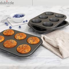 6 Cup Muffin Tray, 26x12cm, Cup Size: 7cm 0