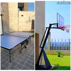 Basketball hoop + Stiga Outdoor table tennis 0