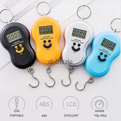 Electronic Luggage Scale, Black-Yellow-Silver-Blue, Holds Up To 40Kg