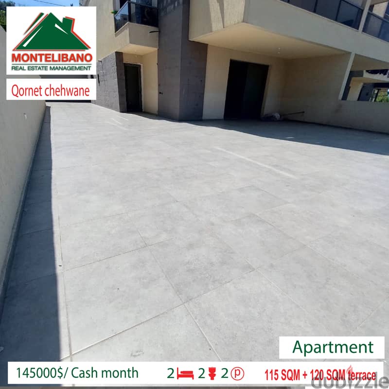 145.000$  Apartment for Sale in Qornet Chehwane !! 2