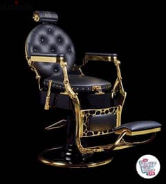 Johnny Gold Barber Chair Black 0