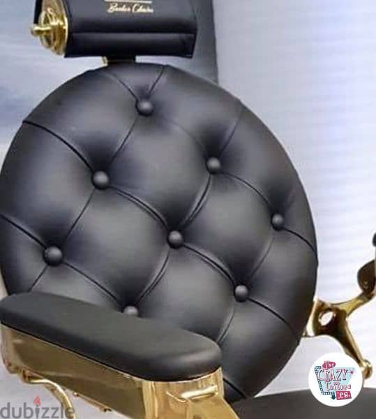 Johnny Gold Barber Chair Black 5