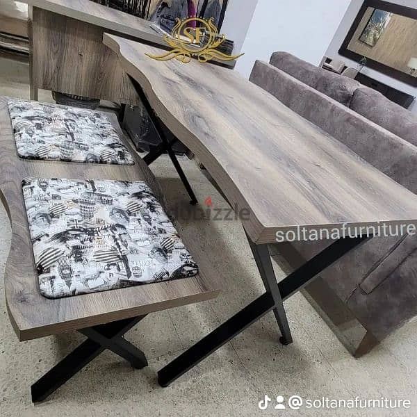 kitchen Table with seats. طاولة مطبخ مه بنك وتابوري 2