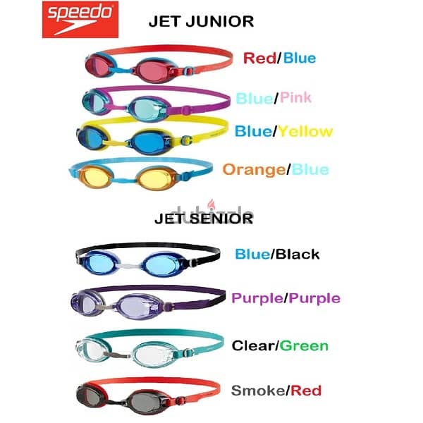 Speedo Jet goggles adult and junior swimming natation diving 0