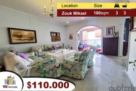 Zouk Mikael 180m2 | Mint Condition | Calm Area | Mountain View | TO | 0