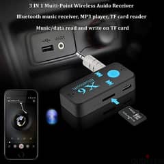 Car Bluetooth To AUX Adapter With Memory Slot 0