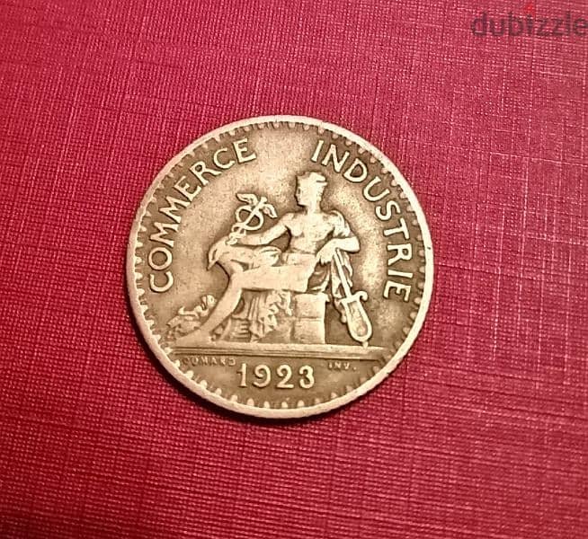 1923 France Bon Pour 1 Franc Commerce Industrie Domard 0