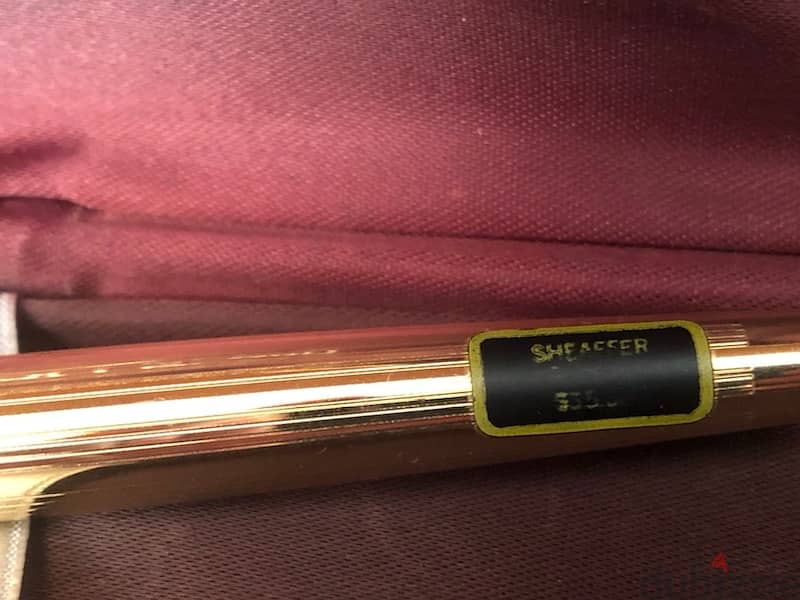 Vintage 70’s SHEAFFER new Gold plated 14ct. Nib Fountain Pen 3
