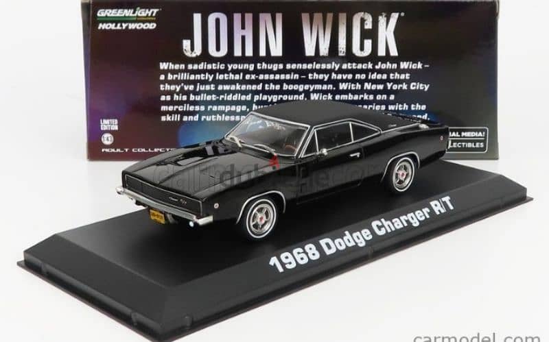 Charger R/T '68 (Movie John Wick 2014) diecast car model 1;43. 8
