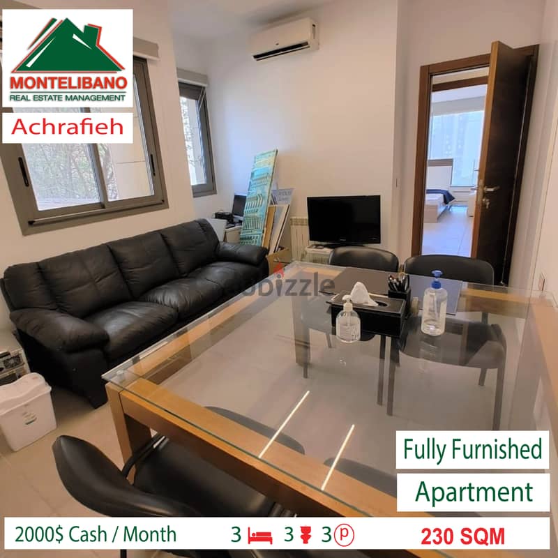 2000$  Apartment for Rent in Achrafieh !! 1