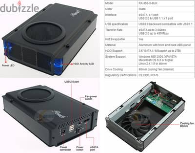 Hard Disk 1TB + External Hard Disk Enclosure