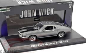 Mustang Boss 429 (Movie John Wick) diecast car model 1;43.