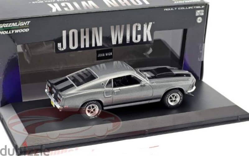 Mustang Boss 429 (Movie John Wick) diecast car model 1;43. 4