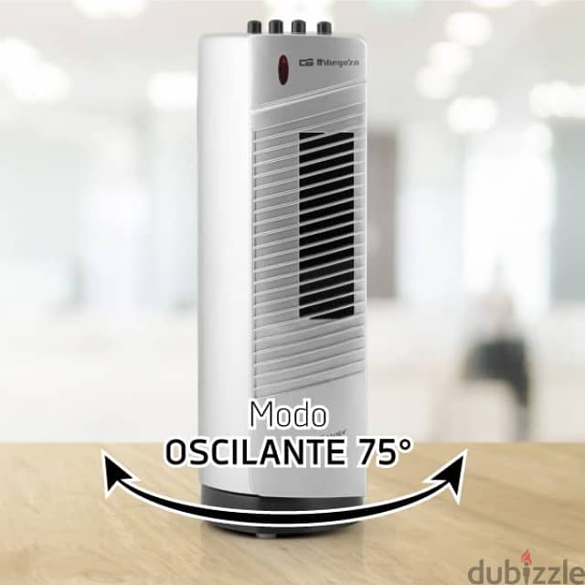 Orbegozo Tower Fan with Soft Touch Buttons, 75º Oscillation 2