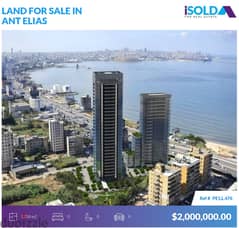 HOT DEAL -1258m2 land  for sale in Ant Elias (PRIME LOCATION+sea view)