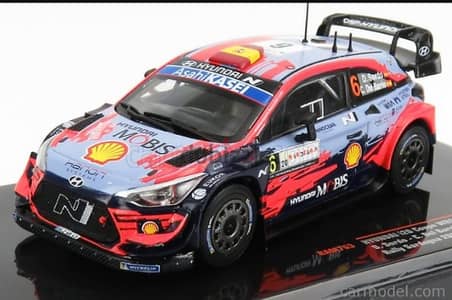 Hyundai I20 Coupe WRC (Rally Sardinia '20) diecast car model 1;43.