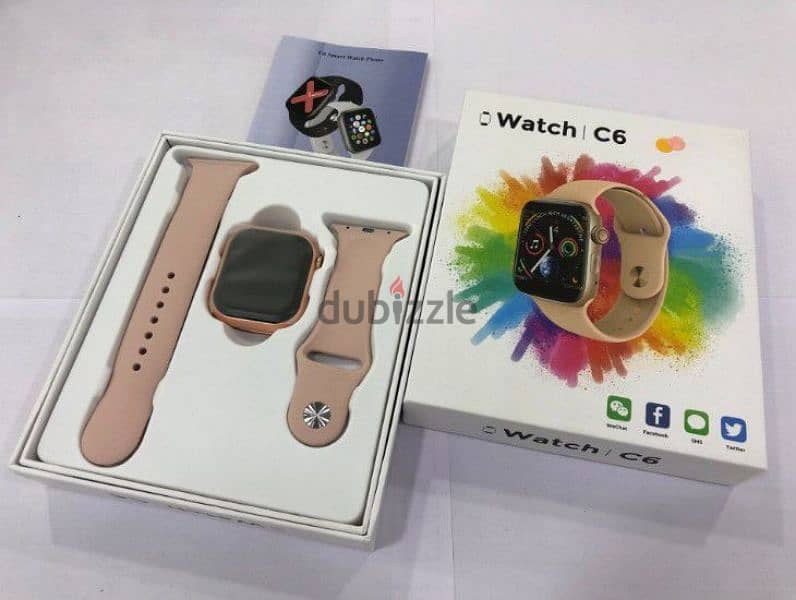 smart watch c6 like smart watch apple لفترة محدودة  سعر ٢٦$ 2