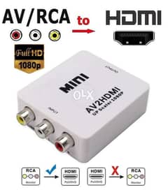 Video mini converter from av /to hdmi مكنة تحويل لل hdmi