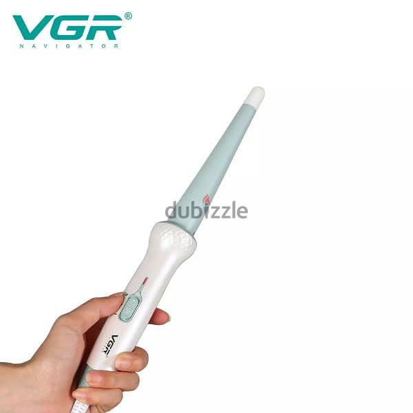 VGR V-596 Hair Curler Iron For Women, Green 3