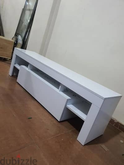 New TV Unit white glossy , high quality (24)