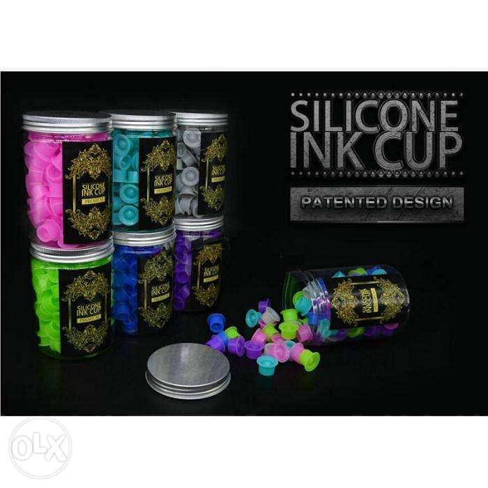 Premium Silicone Tattoo Ink Cup 100pcs. (12mm) 1