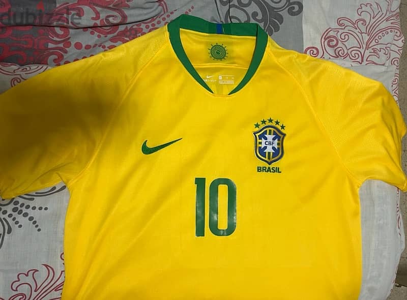 neymar jr brasil home original nike kit 2018 2