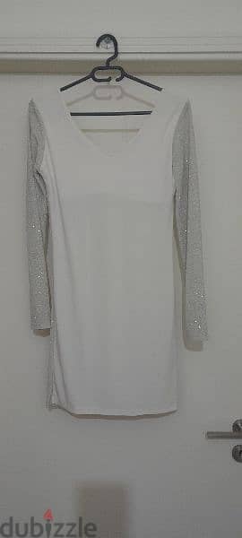 White Glitter Dress 1