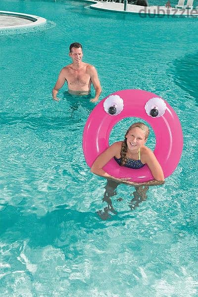 Bestway Inflatable Big Eyes Swim Ring 91 cm 1