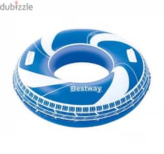 Bestway Inflatable Blue Color Swim Ring With Handles 102 cm 0