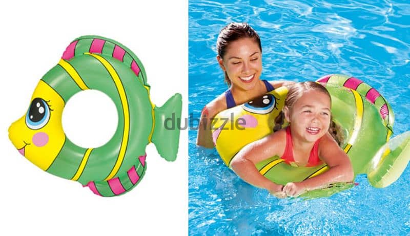 Bestway Inflatable Colorful Fish Swim Ring 81 x 76 cm 3