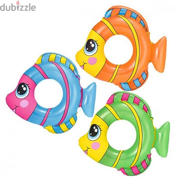 Bestway Inflatable Colorful Fish Swim Ring 81 x 76 cm 4
