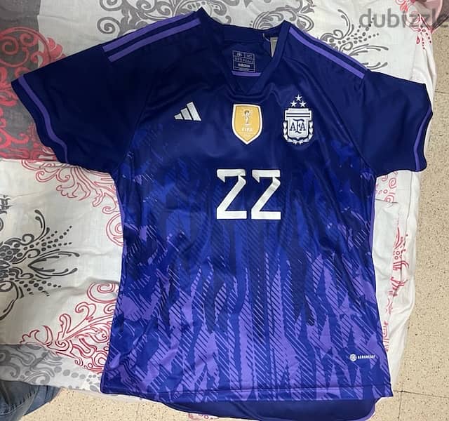 argentina 3 stars world champions 2022 official adidas jersey 1