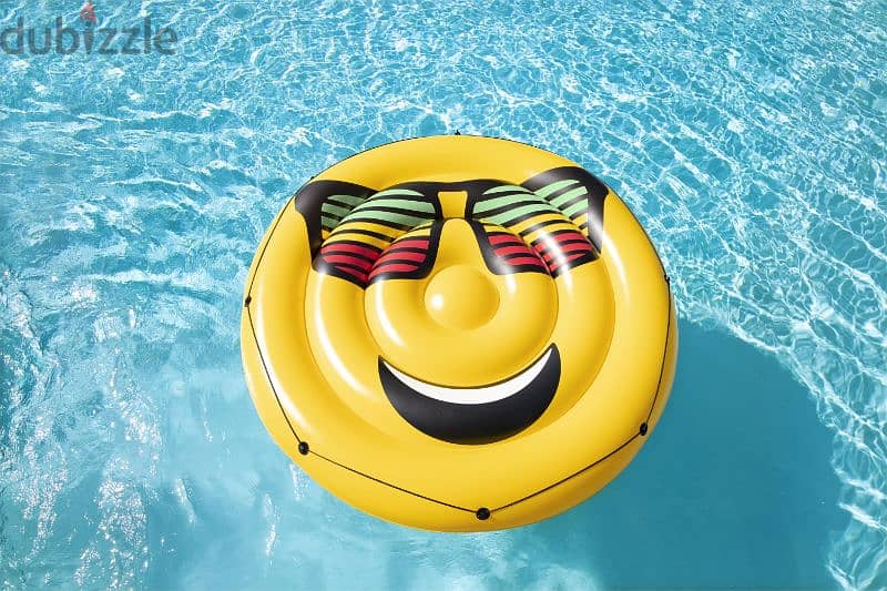 Bestway Inflatable Island Emoji Pool Float 188 cm 1