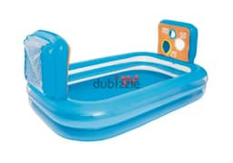 Bestway Inflatable Kiddie Paddling Pool With Goals & Targets 0