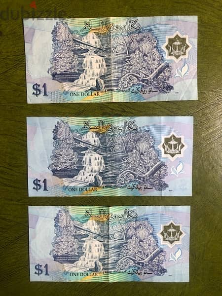 3x1 Royal Brunei Dollars banknote 1