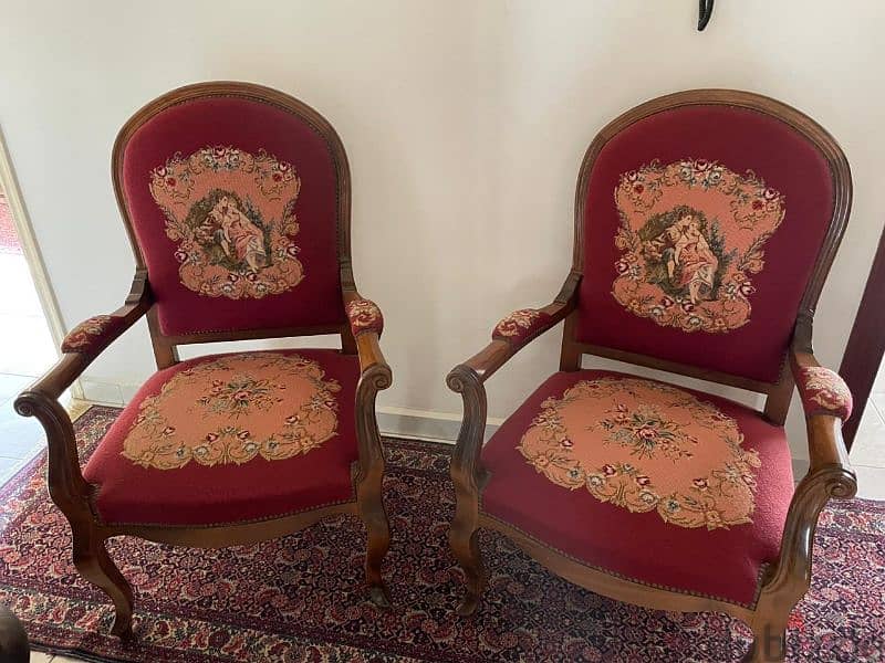 handmade aubusson chairs 0