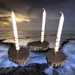 concrete candle pads
