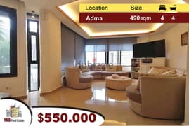 Adma 490m2 + 90m2 Terrace | Super Deluxe Triplex | High-end | View |IV
