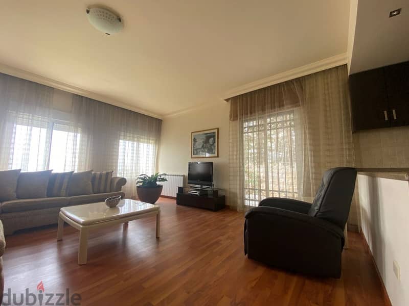 185 Sqm+45 Sqm Terrace|Fully furnished apartment for rent in Broummana 4