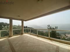185 Sqm+45 Sqm Terrace|Fully furnished apartment for rent in Broummana 0