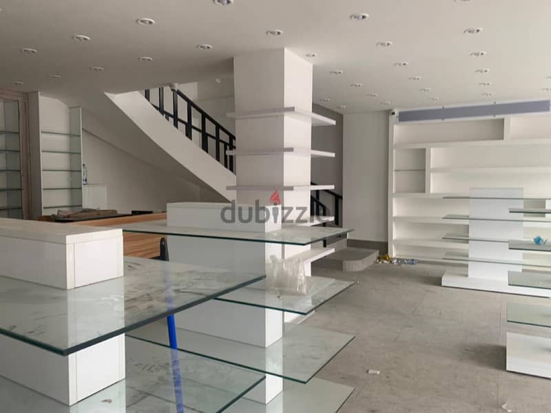 180 Sqm | Semi-Furnished Shop For Rent in Dekwaneh 0