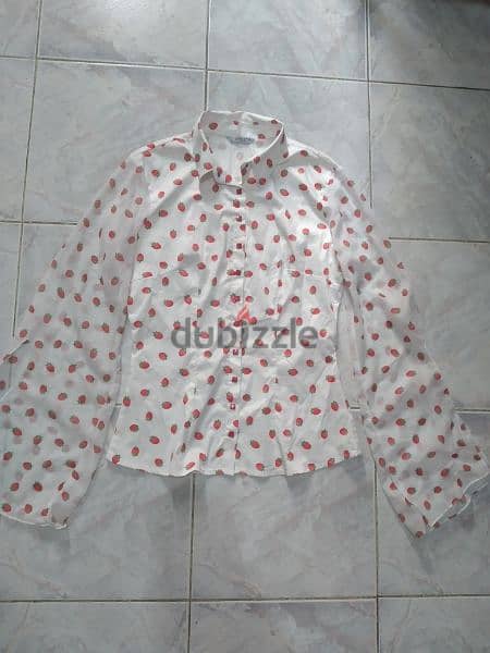 strawberry print shirt silk s to xL 2